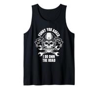 Funny You Asked, I Do Own The Road Moto Skull Design Débardeur