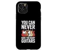 Funny You Can Never Have Too Many Guitars Saying Humour Coque pour iPhone 11 Pro