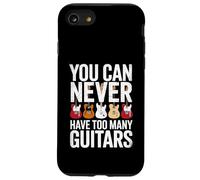 Funny You Can Never Have Too Many Guitars Saying Humour Coque pour iPhone SE (2020) / 7 / 8
