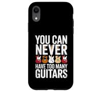 Funny You Can Never Have Too Many Guitars Saying Humour Coque pour iPhone XR