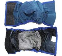 FunnyDogClothes Dog Diaper pour mle Bandeau rembourré Imperméable et Doublure Réutilisable Lavable pour Petits et Grands Chiens de Grande Taille 1 Pcs, XXS - Waist 6" - 8", Bleu