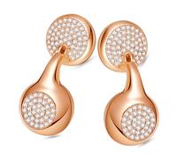 FUNNYEAH JewelPods H01 Écouteurs sans fil Bluetooth, écouteurs Bluetooth semi-ouverts en métal, excellent son spatial, résistant à la sueur et à l'eau, 72 heures de lecture, or rose