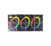 FunnyGoo LingAo 8 Panneaux 3 Anneaux Black Magic Puzzle Pliant Cube Twisty
