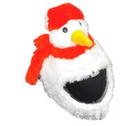 FunnyRiders Housse Bonhomme De Neige Casque Moto Amusante - Couvre-Casque Intégral Amusant & Mignon - Accessoires Moto, Protection Contre Poussière, Bosses, Rayures - Taille Universelle