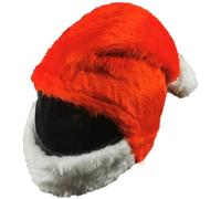 FunnyRiders Housse Casque Moto Amusante - Couvre-Casque Intégral Amusant & Mignon - Accessoires Moto, Protection Contre Poussière, Bosses, Rayures - Fait à la Main - Taille Universelle (Le Père Noël)