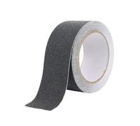 Funnytek 1 rouleau de ruban adhésif antidérapant pour escalier - Avec autocollant - 10 cm x 15 m - Ruban adhésif puissant - Pour revêtement de sol intérieur et extérieur - Gris