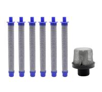 Funnytek - 5 éléments filtrants en acier inoxydable 60 mailles pour pistolet à peinture sans air 288749 & filtre d'entrée fileté de 1,9 cm (3/4 pouces) 288716, adapté pour pistolet à peinture sans air