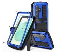 FunnyWin Coque en métal robuste pour Samsung Galaxy S26 Plus - En aluminium de qualité militaire - Avec support métallique - Protection d'écran - Vis de protection d'écran - Anti-poussière et