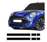 FUNOJIM Autocollants pour Capot de Voiture, Bandes de Capot, Couvercle de Moteur, adaptés aux Accessoires de hayon Mini Cooper R50, R52, R53, R56, R57, F55, F56, F56