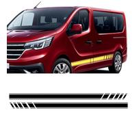 FUNOJIM Lot de 2 Autocollants en Vinyle pour portières de Voiture, Camping-Car, Compatible avec Renault Trafic 3, Fiat Talento, Nissan NV300, Opel Vivaro
