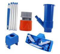 FUNOMOCYA 1 Ensemble Aspirateur de Piscine Portable avec Brosse Inférieure Kit de Nettoyage Complet pour Entretien des Conçu pour Aspirer Débris Au Fond de Votre Bassin
