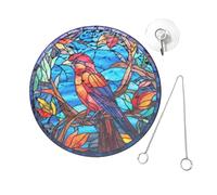 FUNOMOCYA 1 Ensemble Lot de Captateur de Soleil pour Fenêtre Décoration Suspendue Acrylique avec Oiseau pour Jardin et Intérieur