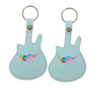 FUNOMOCYA 1 Ensemble Sac à Médiators de Guitare avec Porte Clés Étui de Rangement pour Médiators Acoustiques Électriques et Basse