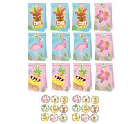FUNOMOCYA 1 ensemble Sachet Papier Thème Hawaii de Pochettes et Élégantes pour à et Décoration Unique pour Anniversaires et Événements Spéciaux