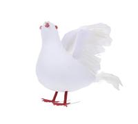 FUNOMOCYA 1 Pc Colombe de la Paix simulée Oiseau Colombe en Mousse décoration de colombes Blanches Amoureux bouda Decoration Interieure décoration extérieure Jardin décor extérieur la Plume