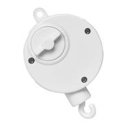 FUNOMOCYA 1 pièce Boîte à Musique pour Garçon Fille Éducatif avec Mécanisme à Remontage et Support de Lit Cloche Musicale Blanc pour Éveiller et les Nourrissons