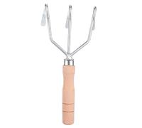 FUNOMOCYA 1 pièce Cultivateur à Main Portable avec Manche Court Râteau à Dents pour Jardinage et Nettoyage des Surfaces