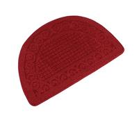 FUNOMOCYA 1 pièce Porte Avant Rouge Semi-Circulaire entrée Ronde X Chaussures pour Salle de Bain Trapper Pads Tapis cm Demi-entrée Bureau Maison Tapis Racloir de Sol