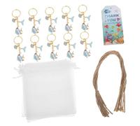 FUNOMOCYA 10 Ensembles Ocean Keychain Accessories With Tropical Fish Tail And Charms Style Bag Pendants For Beach Lovers Party Favors And Decorative gift for for for Sets