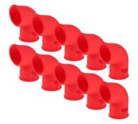 FUNOMOCYA 10 Pièces Accessoire De Ventilation en Silicone Évent D'autocuiseur Accessoire D'autocuiseur pour Autocuiseur Tuyau De Trop-Plein pour Autocuiseur Red