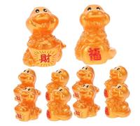 FUNOMOCYA 10 Pièces Breloques Serpent Résine Dorée pour Nouvel An Chinois Pendentifs DIY Zodiac Année Du Serpent Décorations Suspendues Festives Polyvalentes