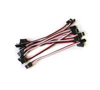 FUNOMOCYA 10 Pièces Câbles de Rallonge Male à Male pour Récepteur Futaba Quadcopter Connecteur Rapide Plastique Rigide