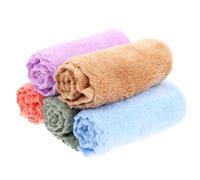 FUNOMOCYA 10 pièces Lot de Serviettes Lavables Microfibre Polaire Débarbouillettes Réutilisables Confortables et Absorbantes Nés et Tout-petits pour Lavage Du Visage et Mains