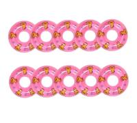 FUNOMOCYA 10 Pièces Mini Anneaux de Natation Décoratifs Roses Accessoires Mini Bouées Réalistes pour Maison Miniature Photo Décorations