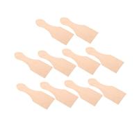FUNOMOCYA 10 Pièces Mini Wooden Spatulas Set for Small Wooden Rice Cake Turner Cooking Utensils Portable Pretend Play Kitchen Tools for Social and Problem-Solving Skills Development