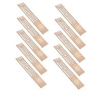 FUNOMOCYA 10 Pièces Miniature Wooden Windows Chinese Style Dollhouse Furniture DIY Craft Decorative Mini Garden Accessories for Fairy Garden and Photo Props