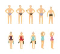 FUNOMOCYA 10 pièces Miniatures Figurines Plage Maillot de Bain Décorations Colorées pour Micro-Paysage et Projets de Château de Sable
