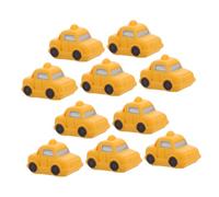 FUNOMOCYA 10 Pièces Ornements de véhicules Miniatures garçons modèles de Taxi décoration Micro paysagère décorations de gâteaux Figurine de véhicule Miniature Décors de Bureau Yellow