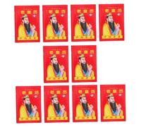 FUNOMOCYA 10 Pièces Vingt-quatre calendrier solaire Calendrier de bureau chinois 2026 Papier