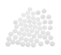 FUNOMOCYA 100 Pièces Inserts de Hochet Blancs pour Réparation Jouets Peluche et Animaux Billes Plastique Robustes pour Accessoires de Boîte à Sons et Projets DIY