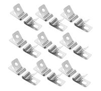 FUNOMOCYA 100 pièces Lot de Clips de Fixation Acier Inoxydable pour Fil de Clôture Pincettes Robustes pour Montage sur Clôture Bois Métal ou Vinyle Installation Rapide sans Outils