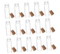 FUNOMOCYA 100 Pièces Lot Fioles Verre Mini avec Bouchons Liège Bocaux Vides pour DIY Messages Mariage Décorations et Souvenirs