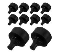 FUNOMOCYA 100 Silentblocs en Caoutchouc Noir Anti-vibration pour Supports Moteur Moto, Kit de 100 Pièces Pare-chocs Souples Universels, Tampons Isolateurs Adaptés pour Motos et