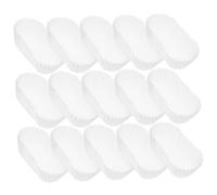 FUNOMOCYA 1000 pièces Papier Moule à Gâteau Ovale Haute Température Caissettes Pâtissières Graisse Forme de Bateau Blancs pour Cupcakes Muffins et Cake Balls
