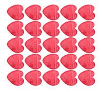 FUNOMOCYA 100pièces Petits Sachets Plastique Forme de Cœur Sachets PVC Auto-scellants pour Bijoux et Boucles Oreilles Emballages Transparents pour Organisation et Présentation