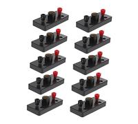 FUNOMOCYA 10Pièces Support de Lampe à Vis Plastique pour Éducation Physique Expérimentation Électrique Base de Lampe pour Enseigner les Circuits Électriques