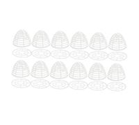FUNOMOCYA 12 Ensembles Miniature Doll Skirt Holders with Plastic Bases Clothing Display Stands for Doll Dress Shaping and DIY Crafts for Photography and Toys