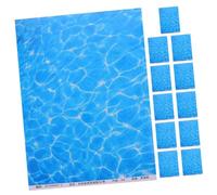 FUNOMOCYA 12 Pièces Autocollants Effet Ondulé pour Tableau Bureau Classe Papier Décoratif DIY Fond Stickers Muraux Polyvalents avec Dos Adhésif Motif Vague Deau Artistique