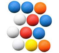FUNOMOCYA 12 pièces Balles Anti-Stress PU pour Garçon Fille Boules de Soulagement Élastiques Légères et Portables Jouets de Fête pour Anniversaire Garçon Fille Jouets Couleur Aléatoire