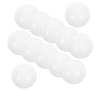 FUNOMOCYA 12 Pièces Balles de Remplacement pour Mini Table de Football de Table Accessoires de Football de Bureau Blanc Brillant Compatibles Standard