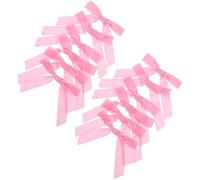 FUNOMOCYA 12 Pièces Étiquettes pour Boissons Forme de Nœud Nœuds Tissu pour Décoration Événement Marque-boissons pour Couronnes Guirlandes et Sapins de Noël