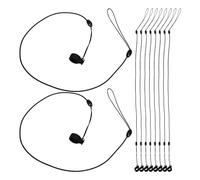 FUNOMOCYA 12 Pièces Lanières Élastiques pour Stylo avec Anneau Silicone Cordons Antiperte pour Stylos de Signature Tablettes et Smartphones Organisation Équipe et Usage Bureau