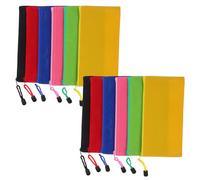 FUNOMOCYA 12 Pièces Trousse à Crayons Trousse de Maquillage A6 en Tissu Oxford Imperméable, Fermeture Éclair, Motif Football, Rangement Sécurisé, pour Étudiants et Voyages