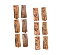 FUNOMOCYA 12 Pièces Vin Papier Kraft Lot Transport Épaissis pour Bouteilles de Vin pour Noël Mariages Dimensions