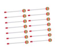 FUNOMOCYA 14 Pièces Baguettes de Percussion pour Garçon Fille EVA Douce Maillets Colorés pour Instruments Orff Accessoires Éducatifs Sûrs pour Maison et École