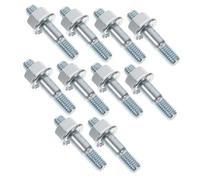 FUNOMOCYA 15 ensembles Set de Vis Double Filetage et Écrous pour Guide Tronçonneuse Boulons Robustes pour Fixation et Entretien